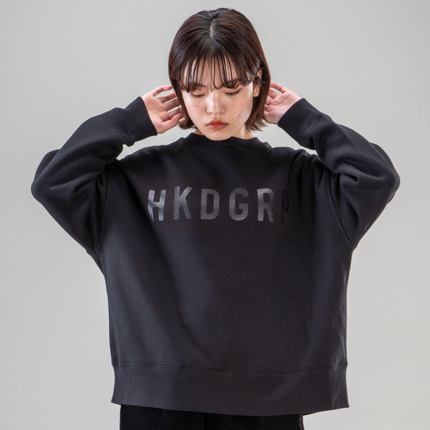 北海道 ホッカイドウグラフィー HOKKAIDOGRAOHY Unisex "HKDGRP" フリース クルー