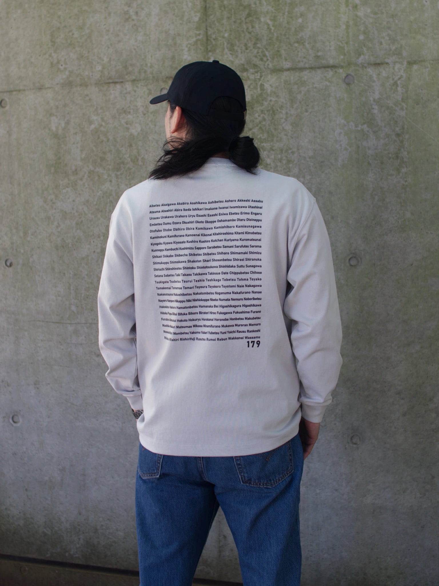 "179" HOKKAIDO LONG SLEEVE TEE -  Heavy 9.1oz