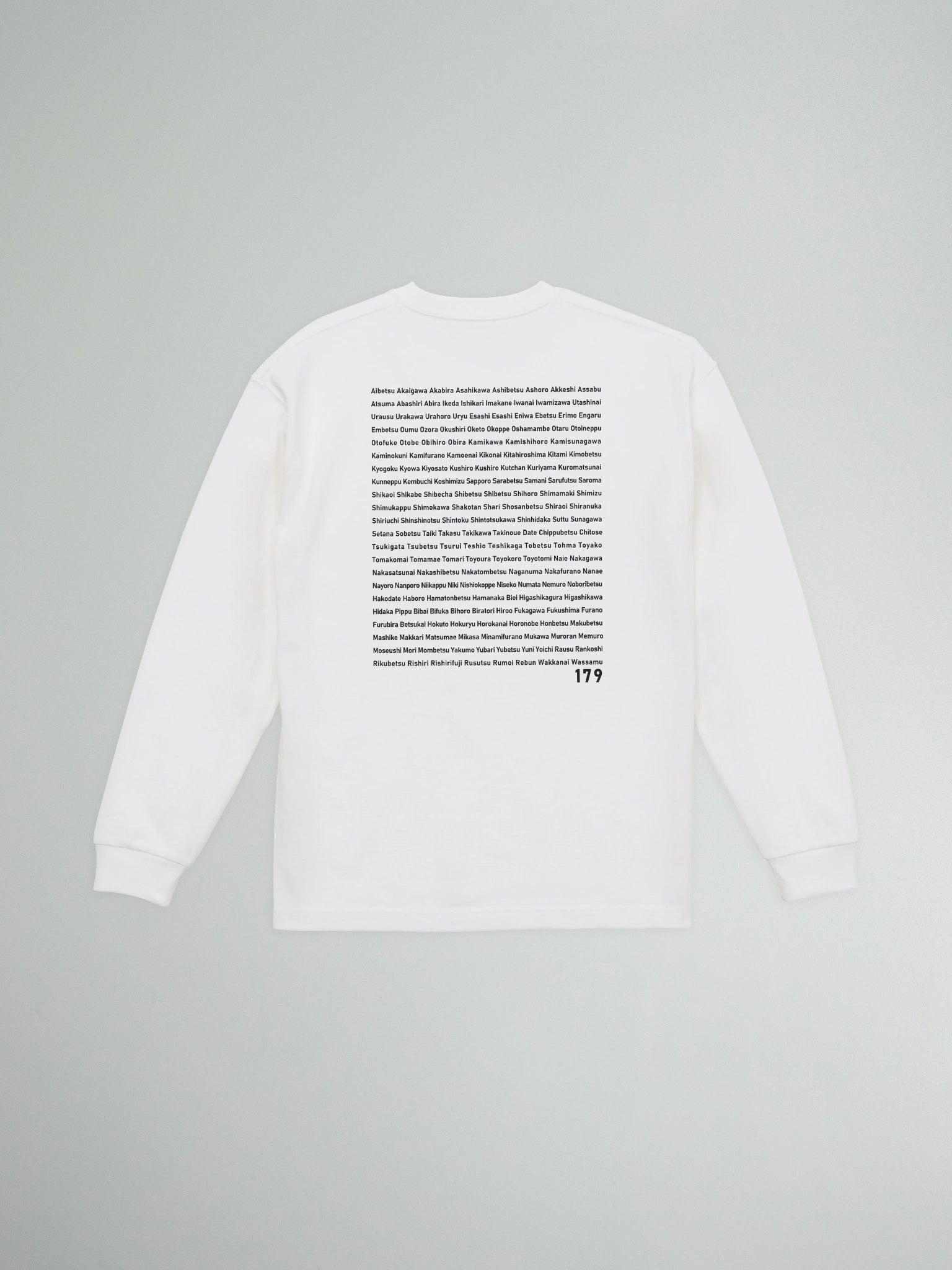 "179" HOKKAIDO LONG SLEEVE TEE -  Heavy 9.1oz