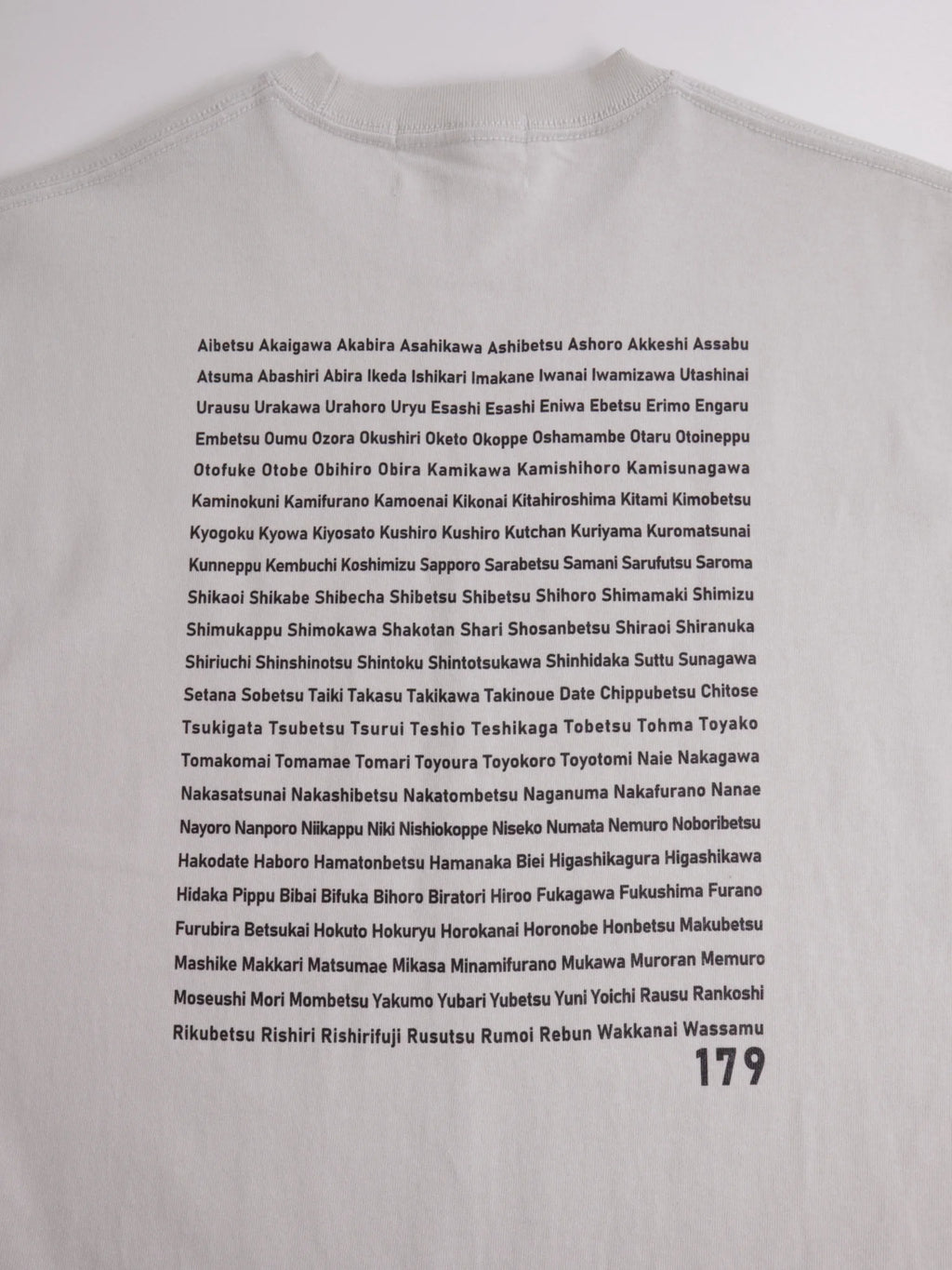 "179" HOKKAIDO LONG SLEEVE TEE -  Heavy 9.1oz