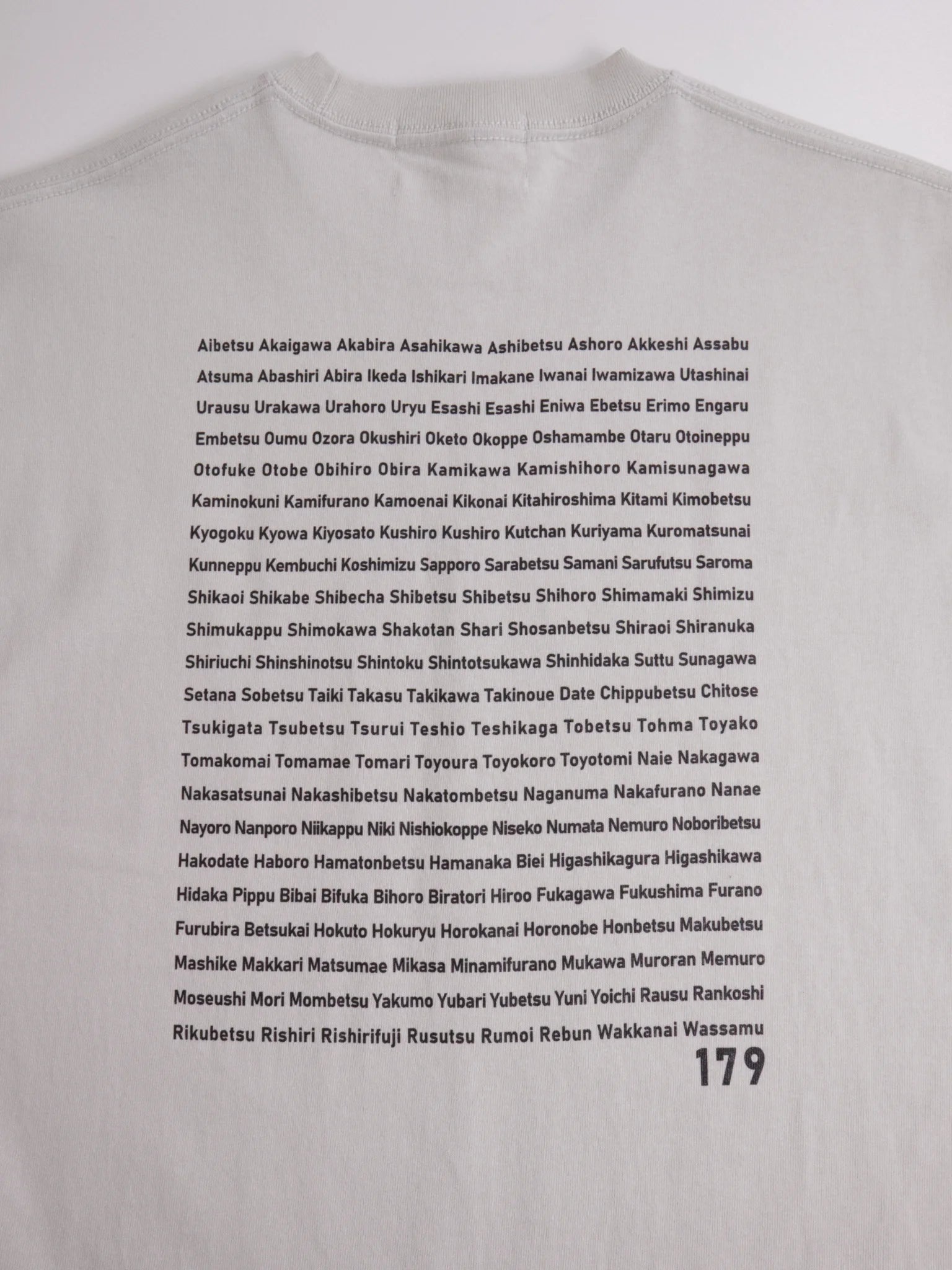 "179" HOKKAIDO LONG SLEEVE TEE -  Heavy 9.1oz