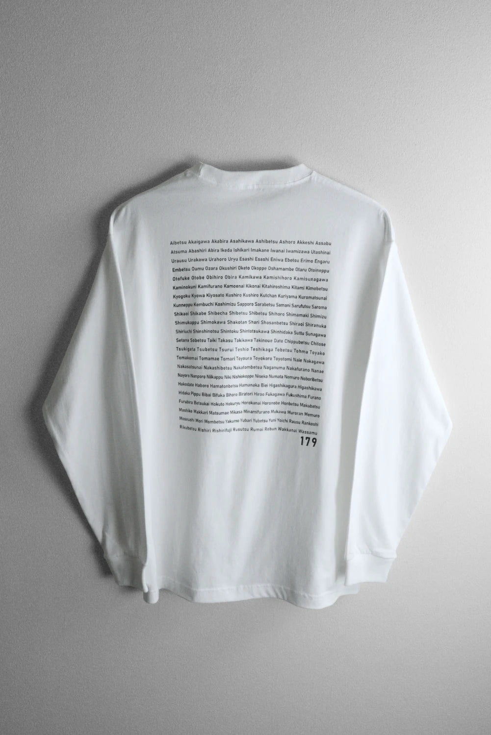 "179" HOKKAIDO LONG SLEEVE TEE - Mid 6.2oz