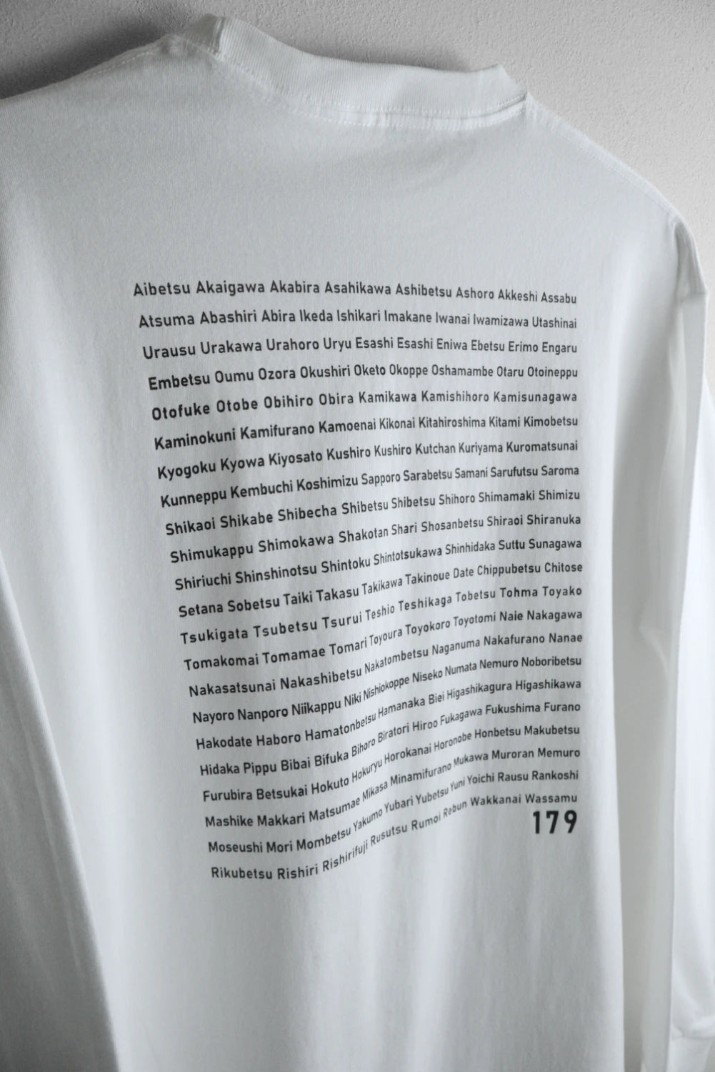 "179" HOKKAIDO LONG SLEEVE TEE - Mid 6.2oz
