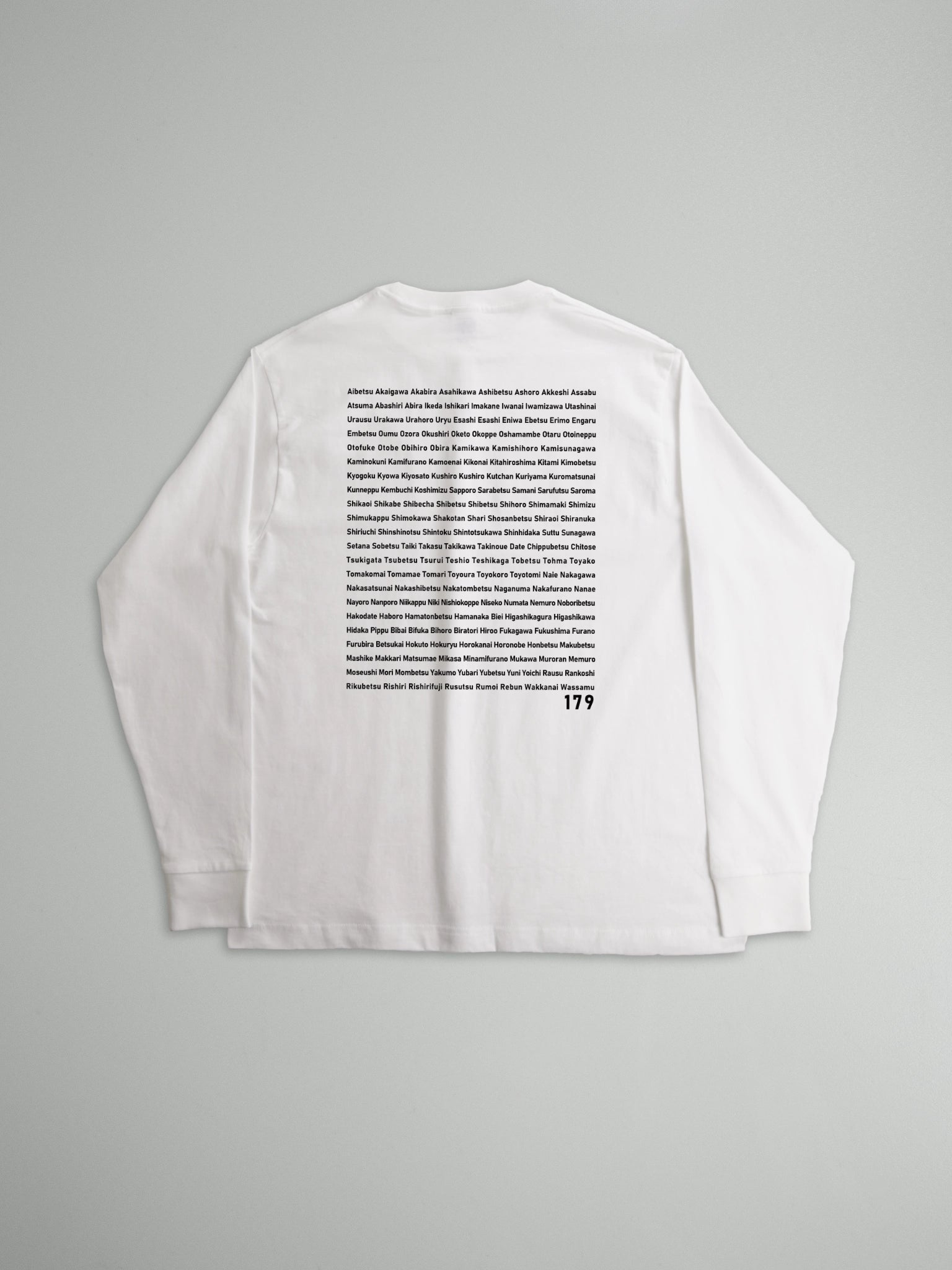 "179" HOKKAIDO LONG SLEEVE TEE - Mid 6.5oz