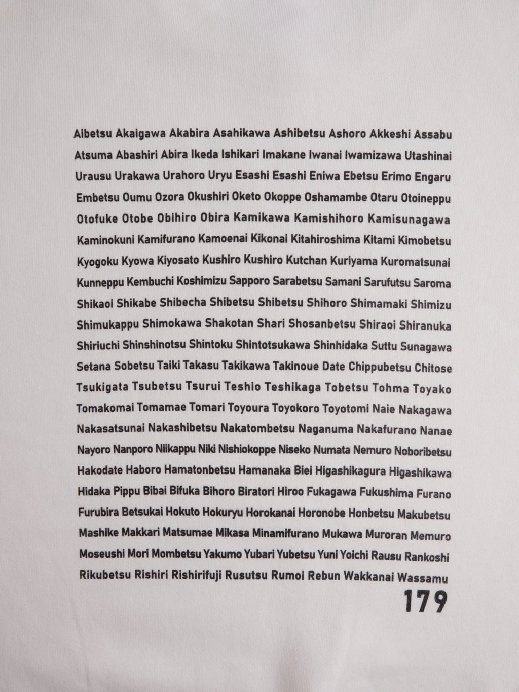 "179" HOKKAIDO CREW SWEAT - Mid 12.7oz