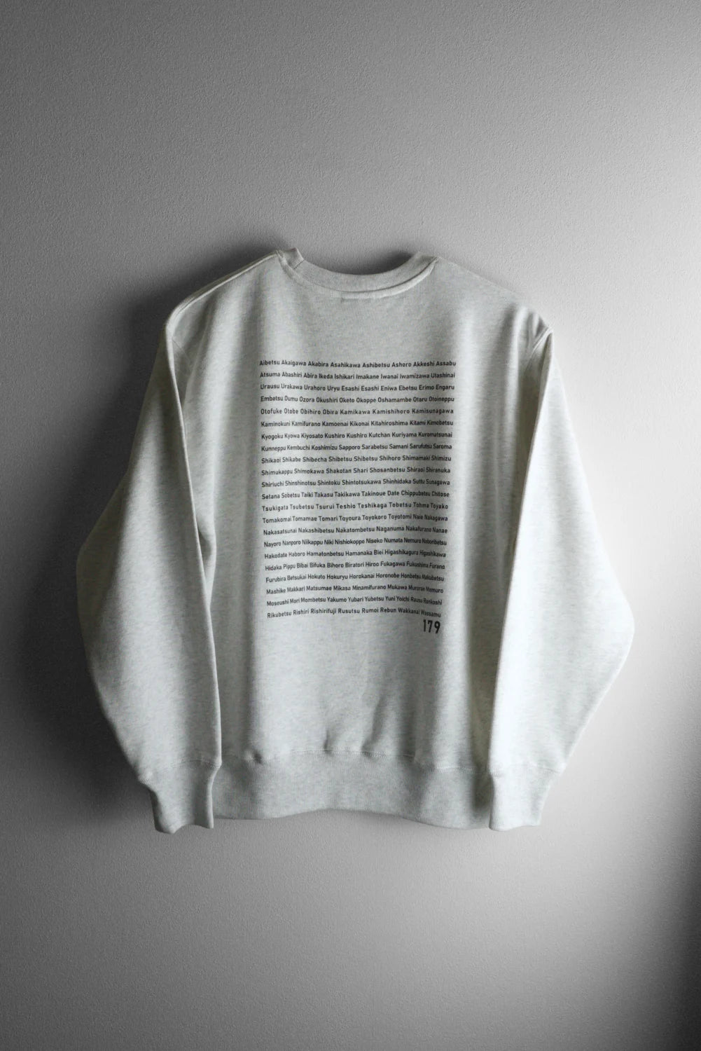 "179" HOKKAIDO CREW SWEAT - Mid 12.7oz