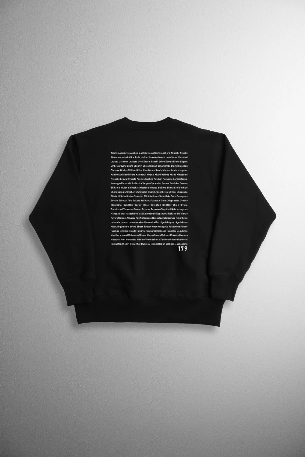 "179" HOKKAIDO CREW SWEAT - Warm 12oz