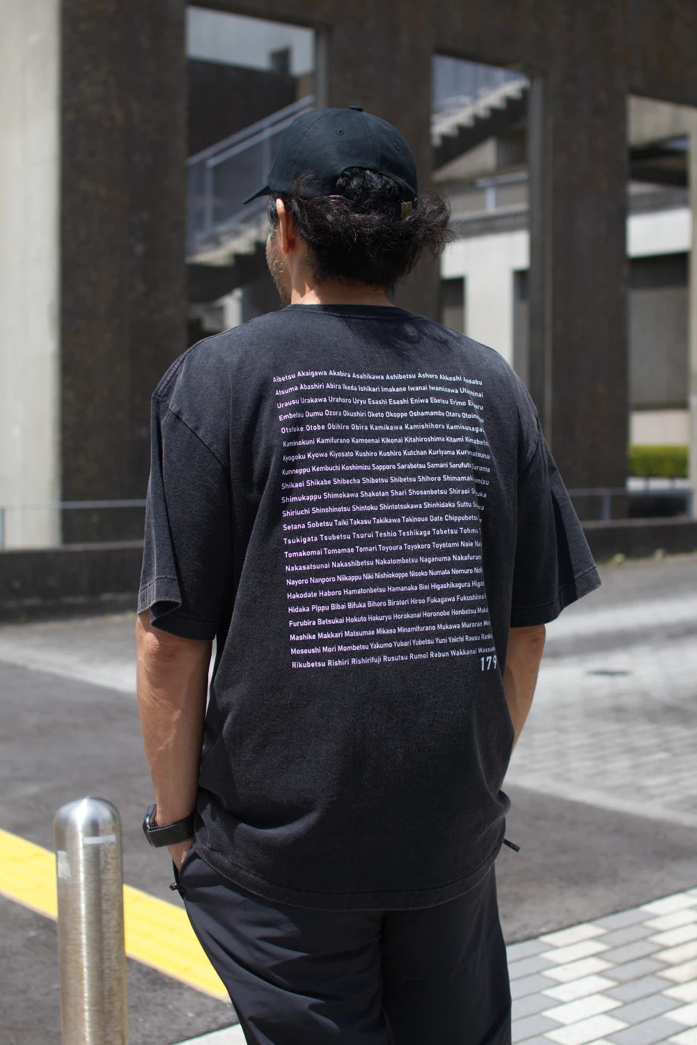 "179" HOKKAIDO TEE - Black Wash - 7月限定