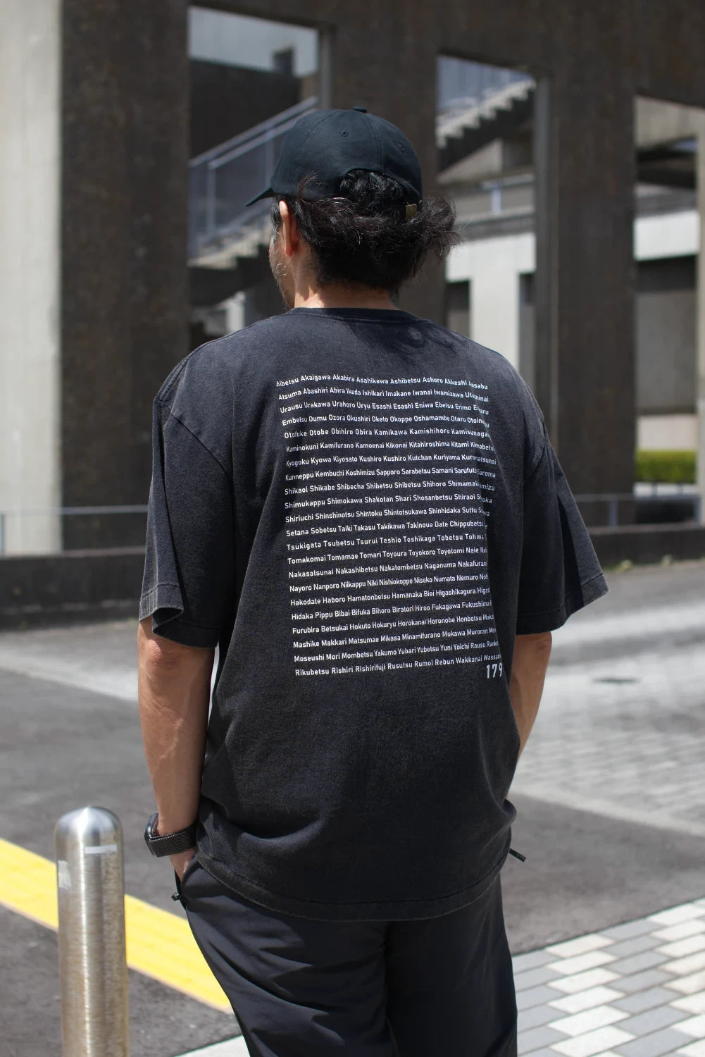 "179" HOKKAIDO TEE - Black Wash - 7月限定