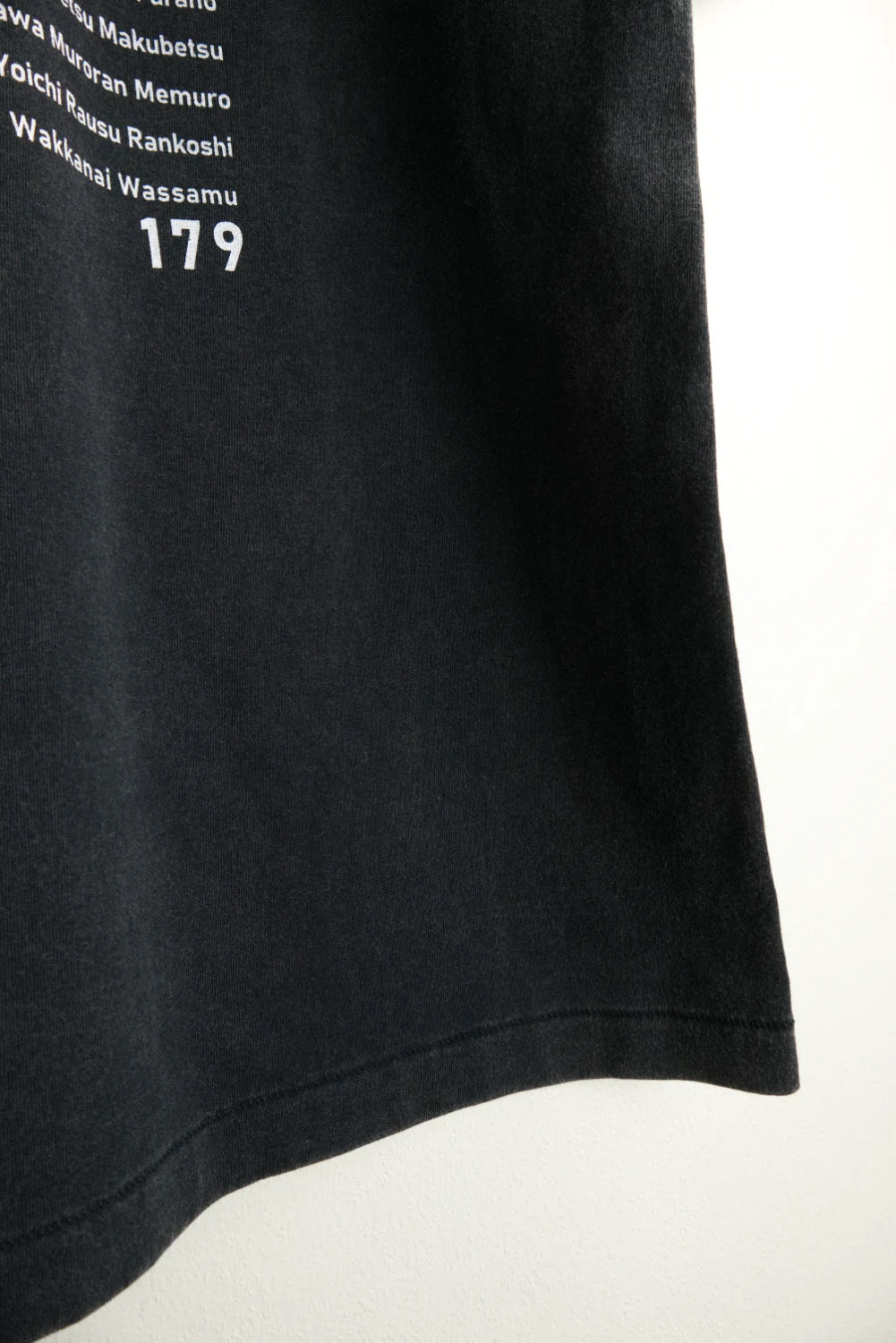 "179" HOKKAIDO TEE - Black Wash - 7月限定