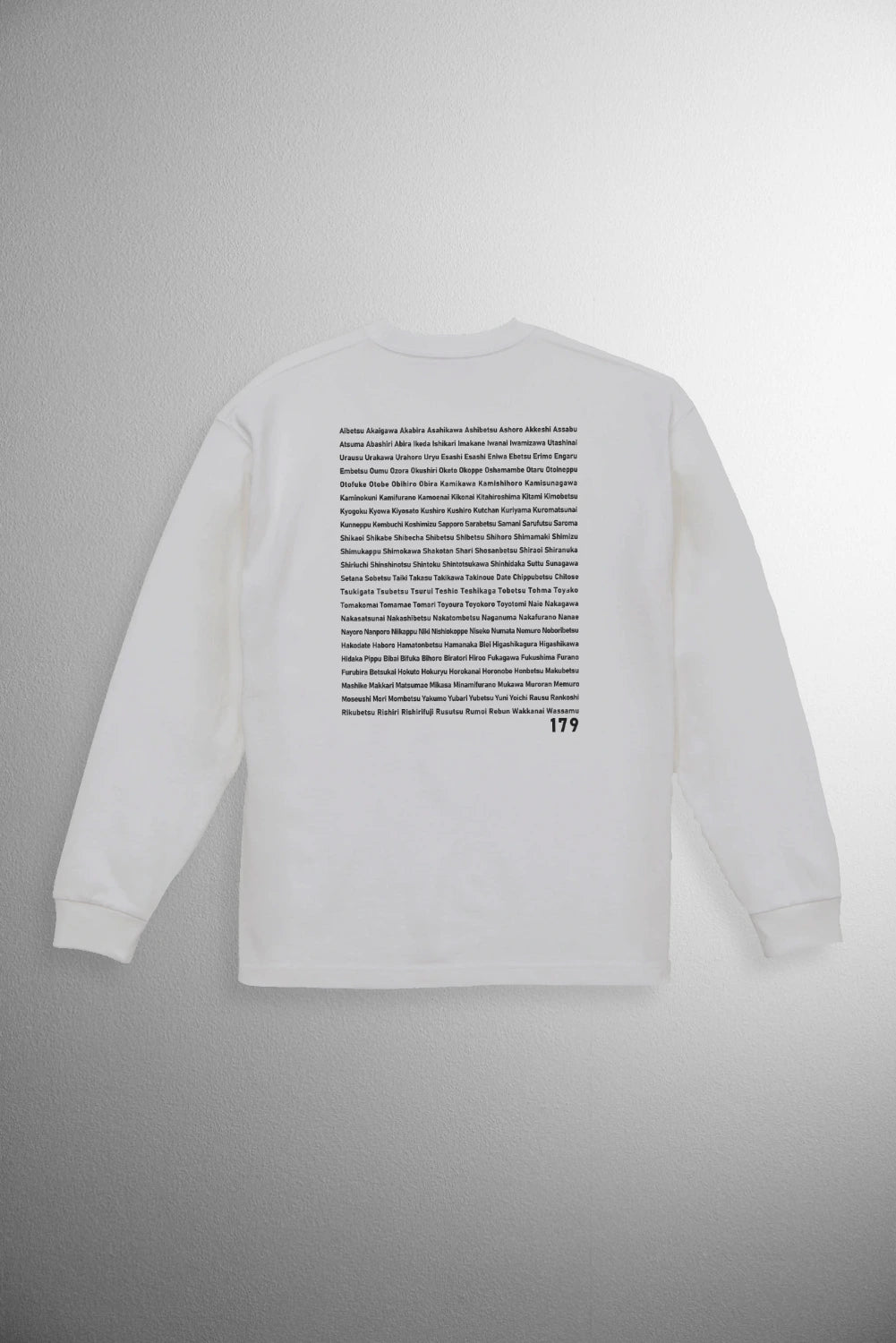 "179" HOKKAIDO LONG SLEEVE TEE -  Heavy 9.1oz