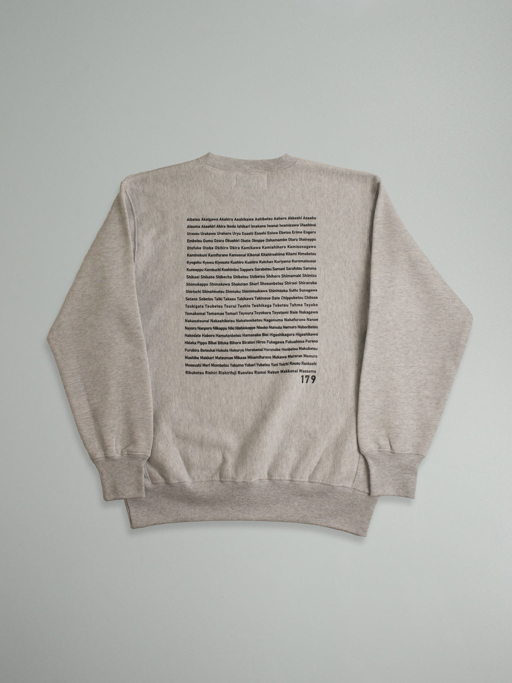 HOKKAIDO "179" CREW SWEAT