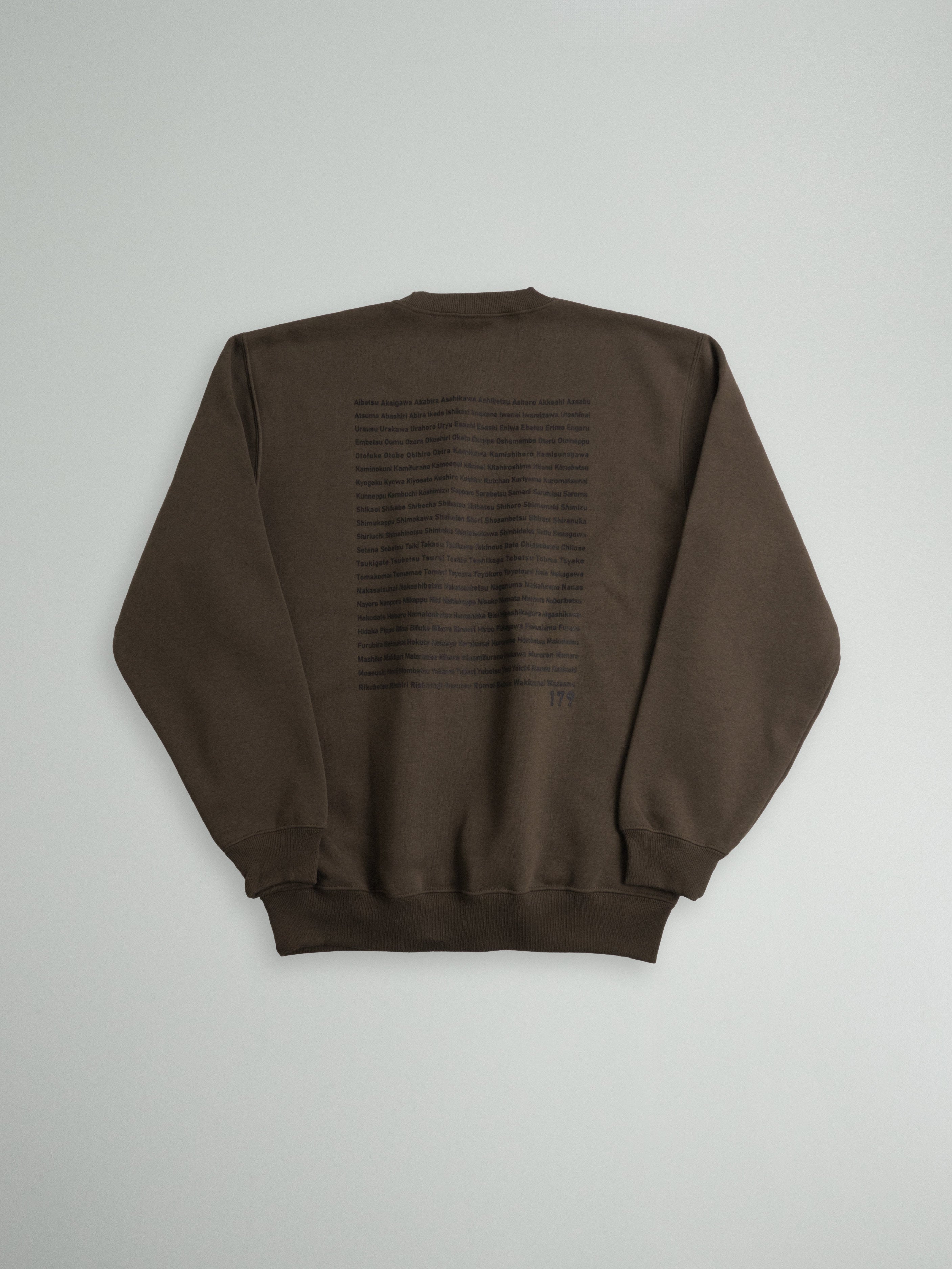 "179" HOKKAIDO CREW SWEAT