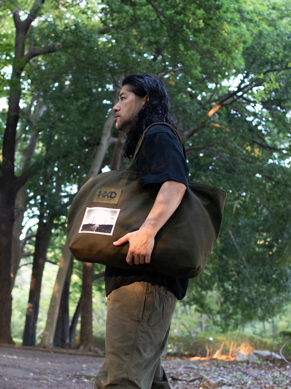 "LONG TRAIL" CANVAS BAG