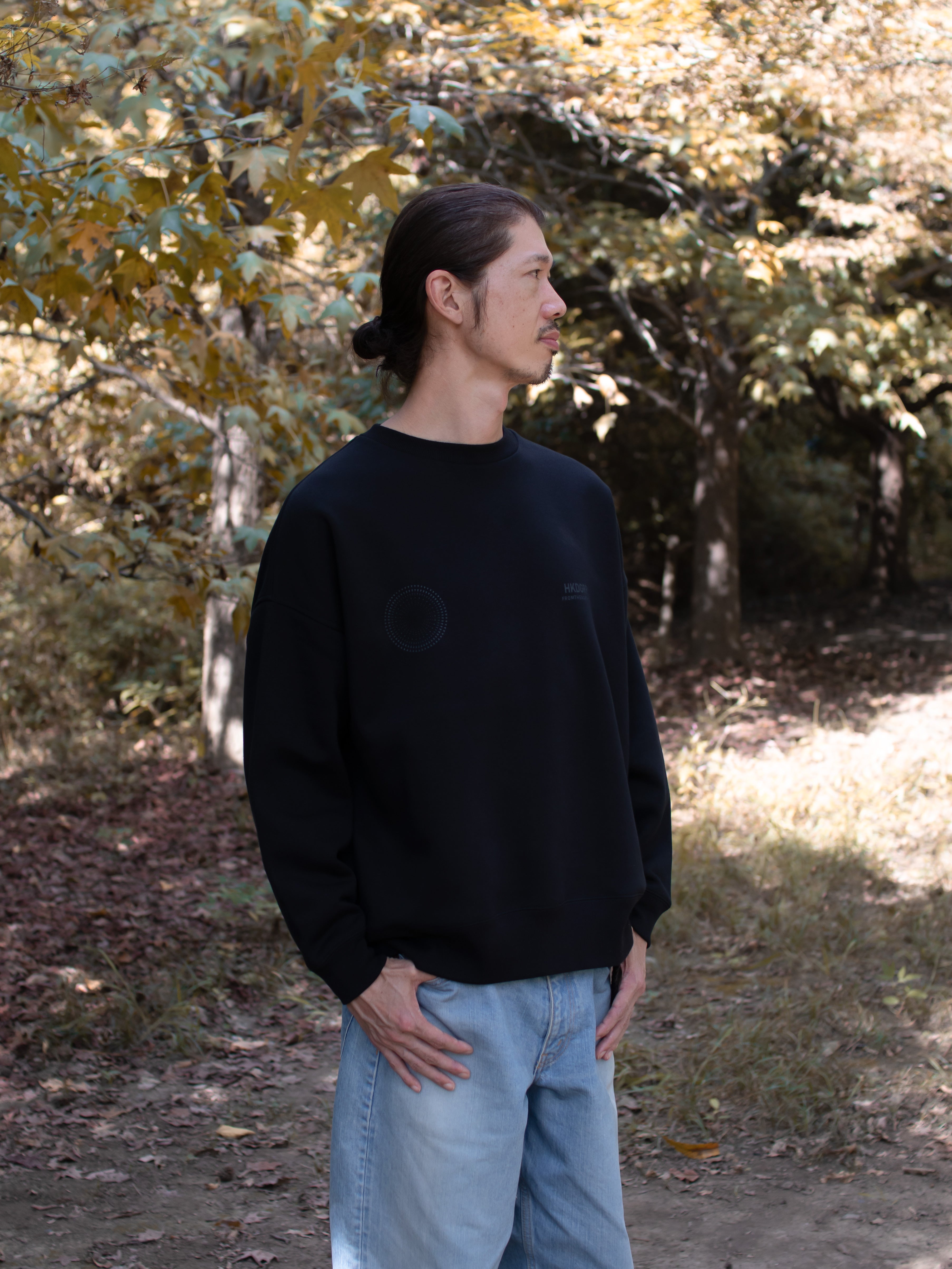 "ICE LIGHT" CREW SWEAT _Big Silhouette