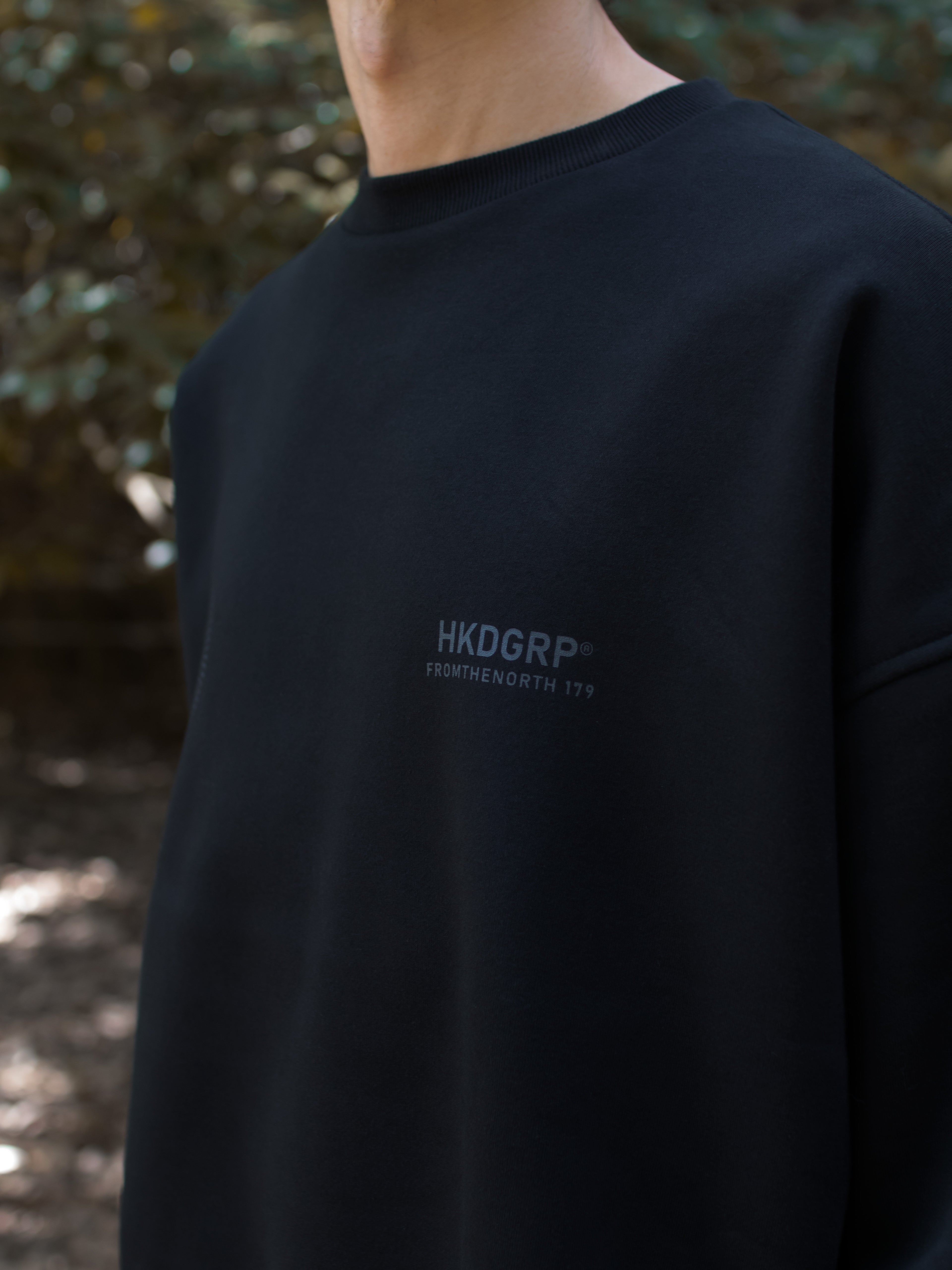 "ICE LIGHT" CREW SWEAT _Big Silhouette