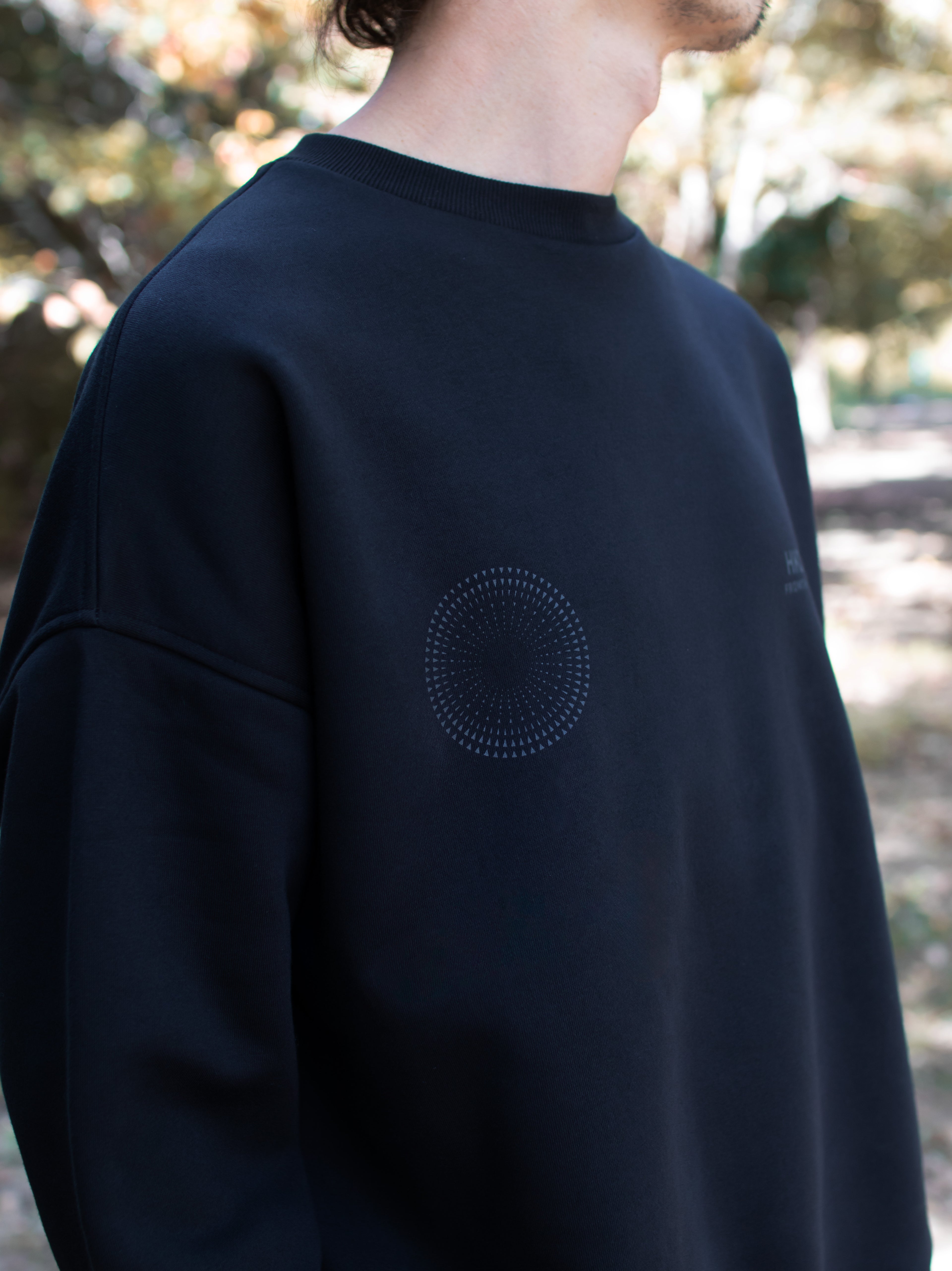 "ICE LIGHT" CREW SWEAT _Big Silhouette
