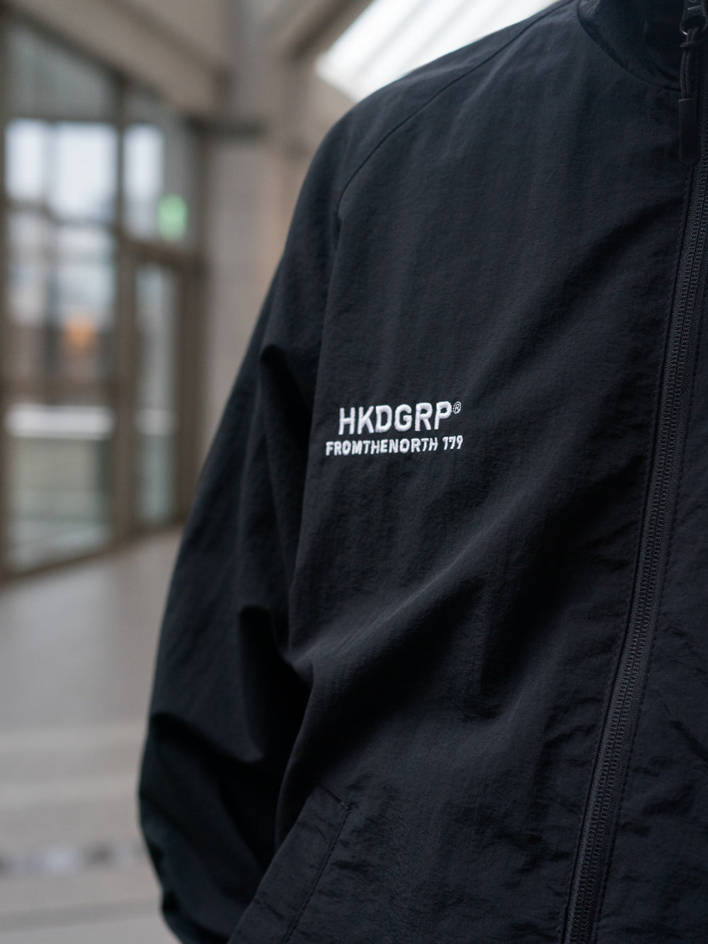 HKDGRP "SHISHU LOGO" NYLON JACKET