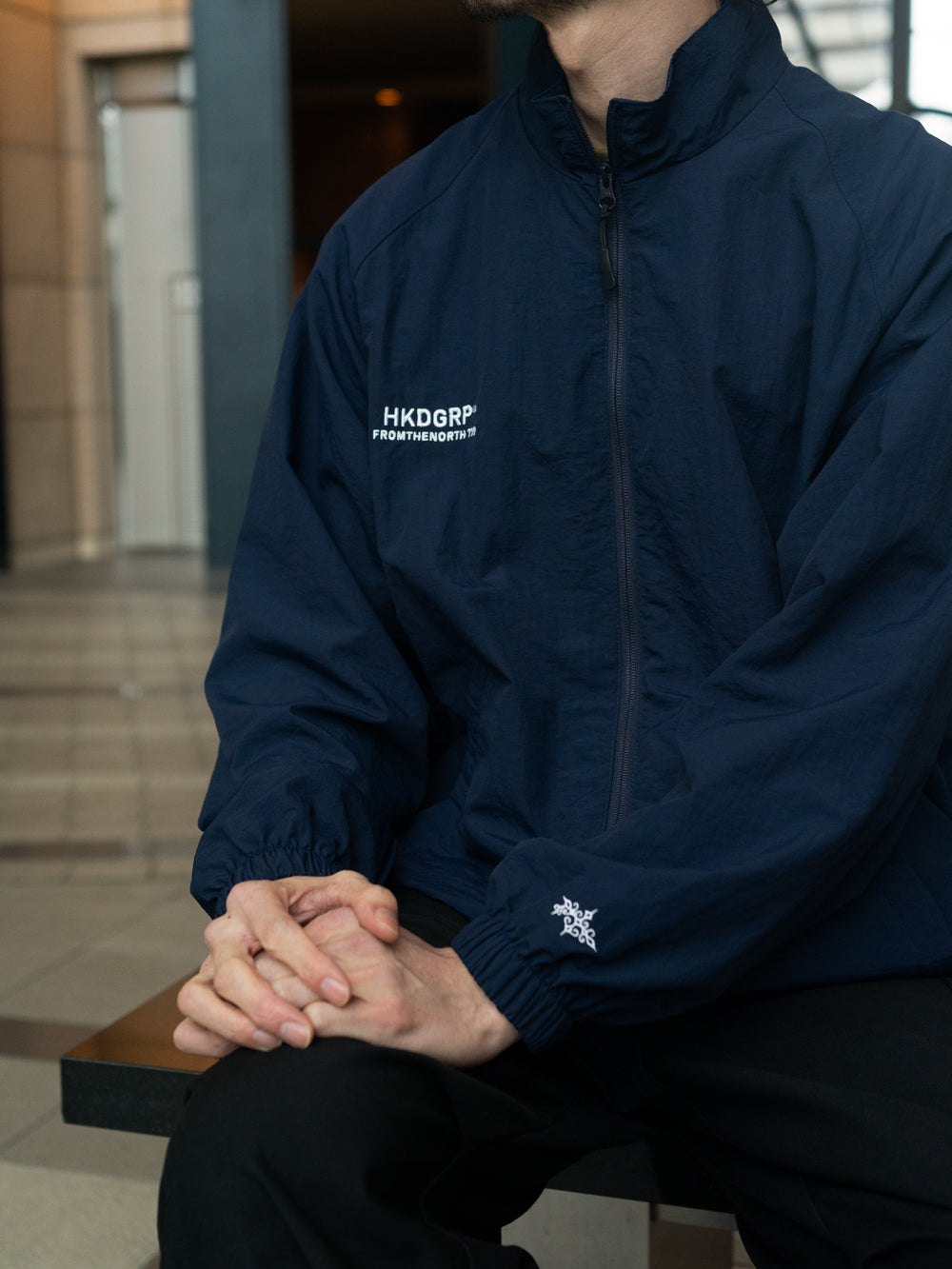 HKDGRP "SHISHU LOGO" NYLON JACKET