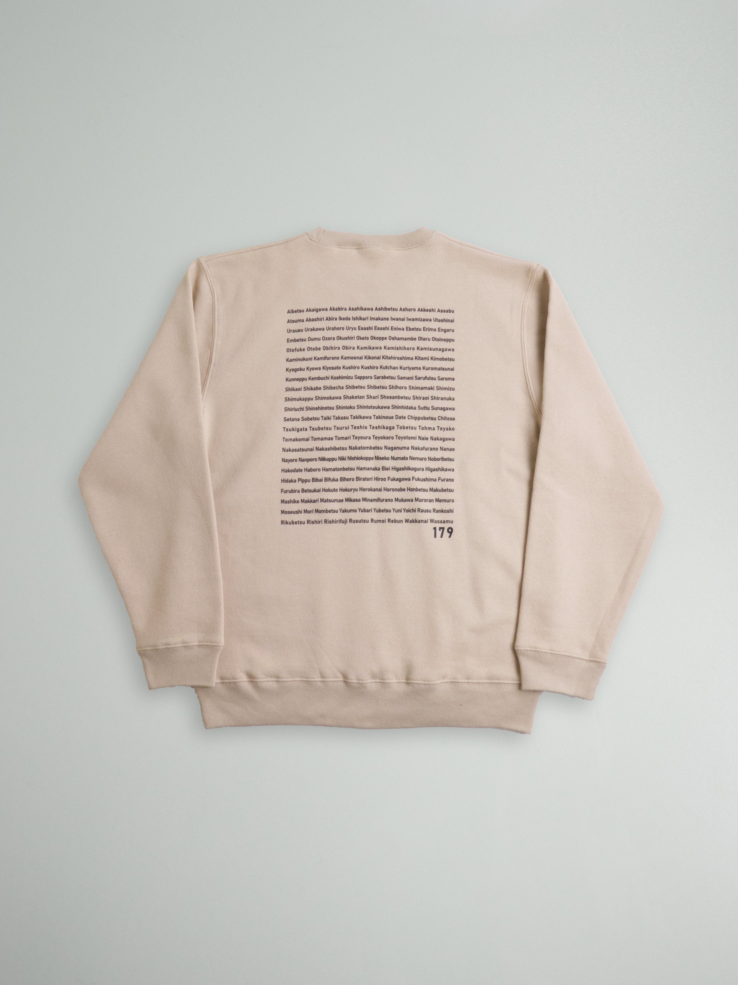 "179" HOKKAIDO CREW SWEAT