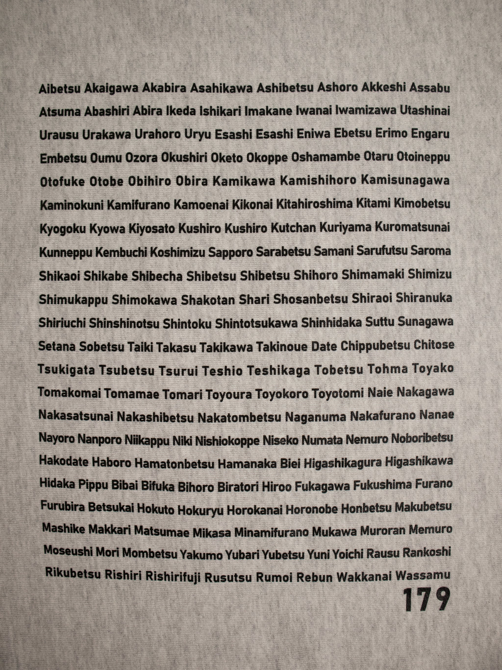 HOKKAIDO "179" CREW SWEAT
