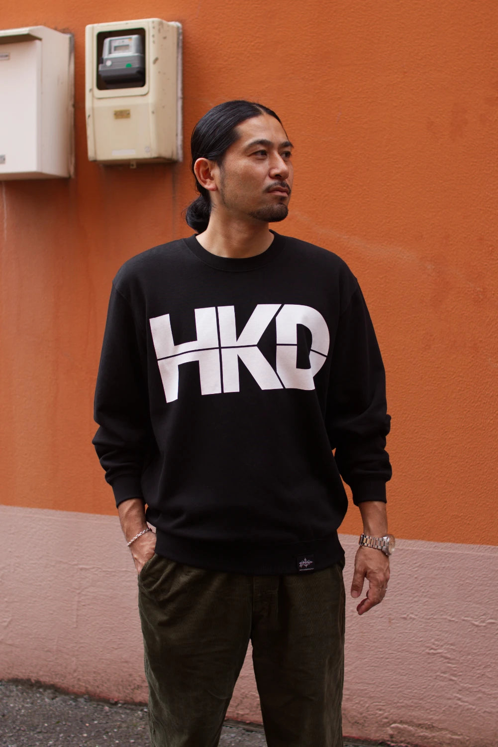 "HKD" CREW SWEAT