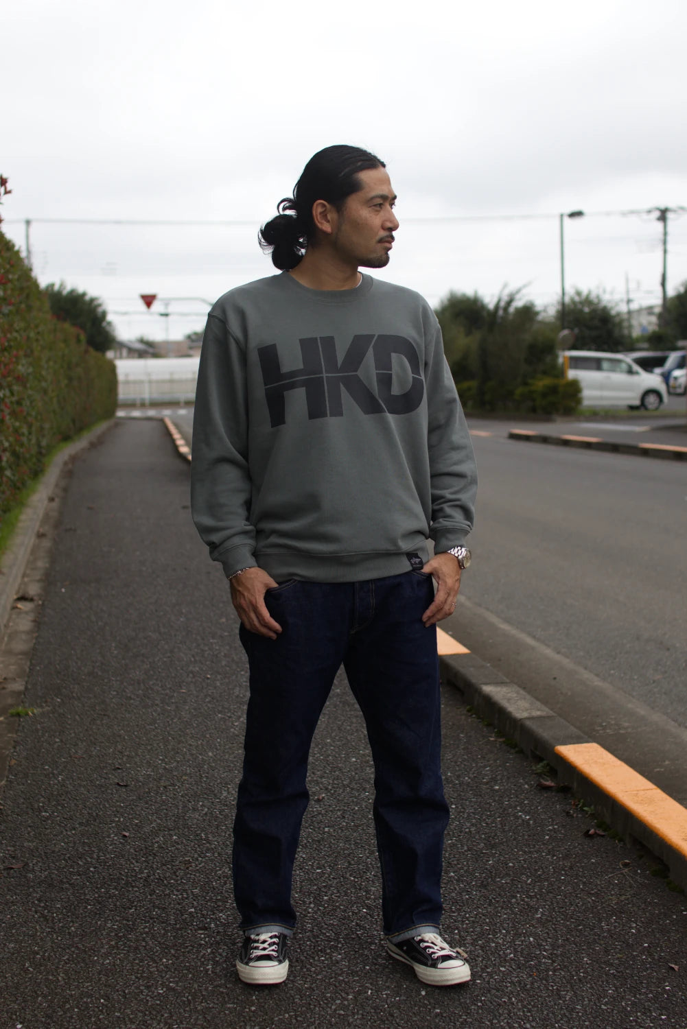 "HKD" CREW SWEAT