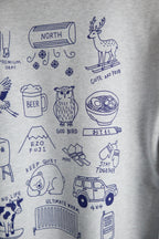 "WINTER CLUB" CREW SWEAT