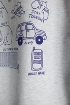 "WINTER CLUB" CREW SWEAT