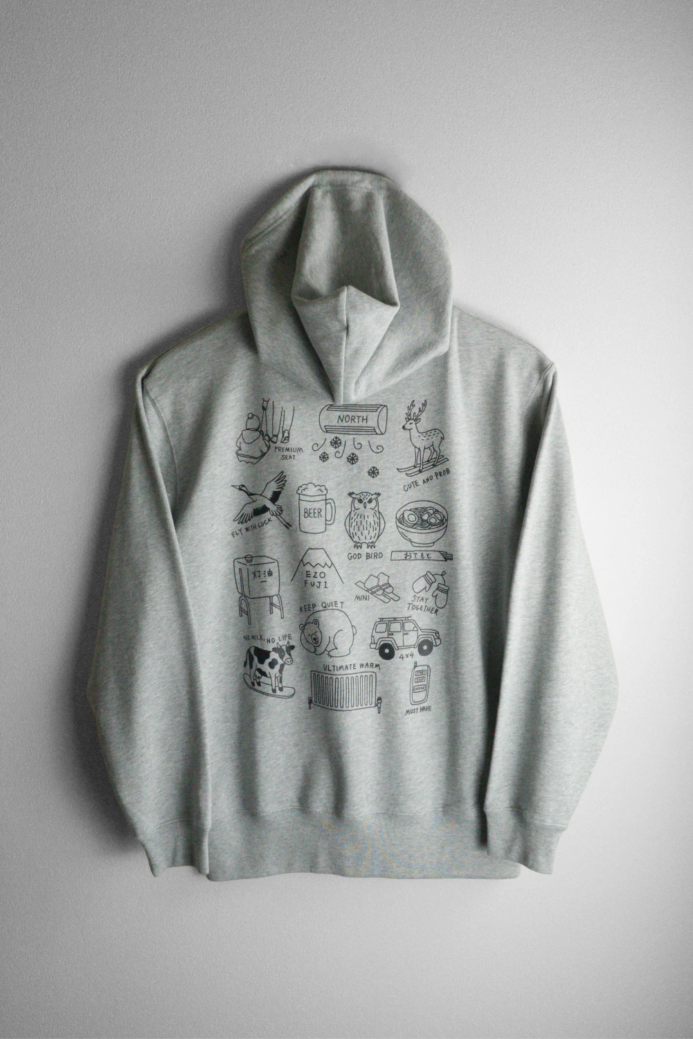 HOKKAIDO "WINTER CLUB" FULL ZIP HOODIE