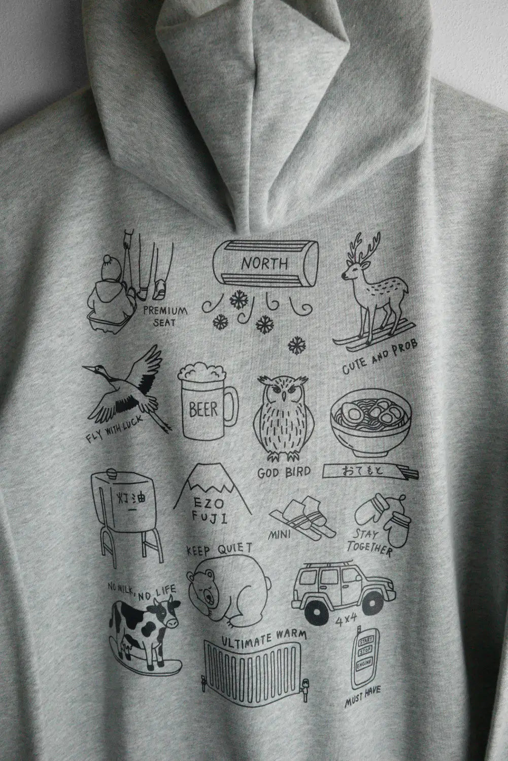 "WINTER CLUB" FULL ZIP HOODIE