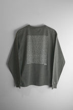 9月限定 "179" HOKKAIDO LONG SLEEVE TEE - Gray Wash