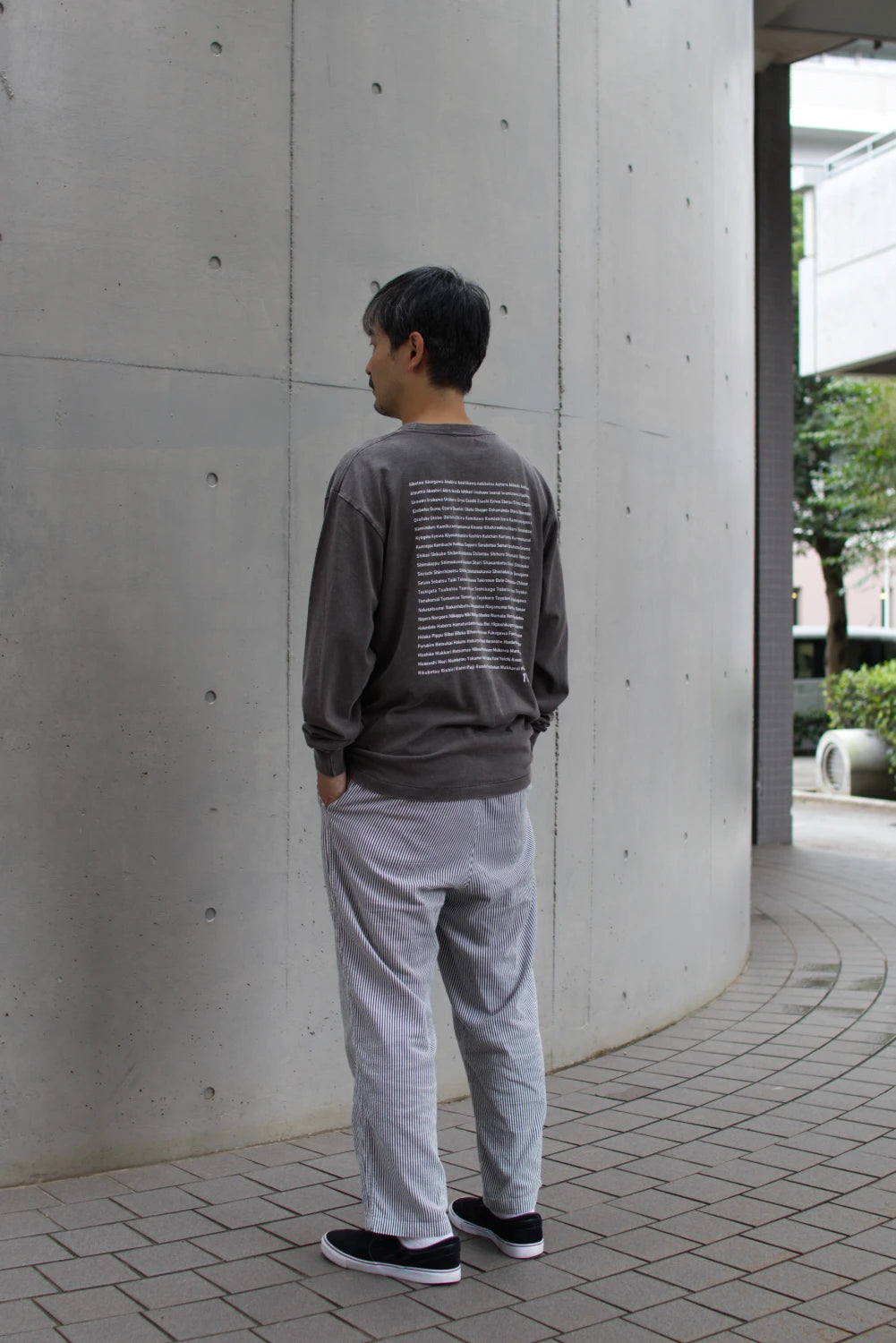 9月限定 "179" HOKKAIDO LONG SLEEVE TEE - Gray Wash