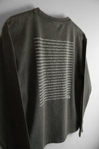 9月限定 "179" HOKKAIDO LONG SLEEVE TEE - Gray Wash