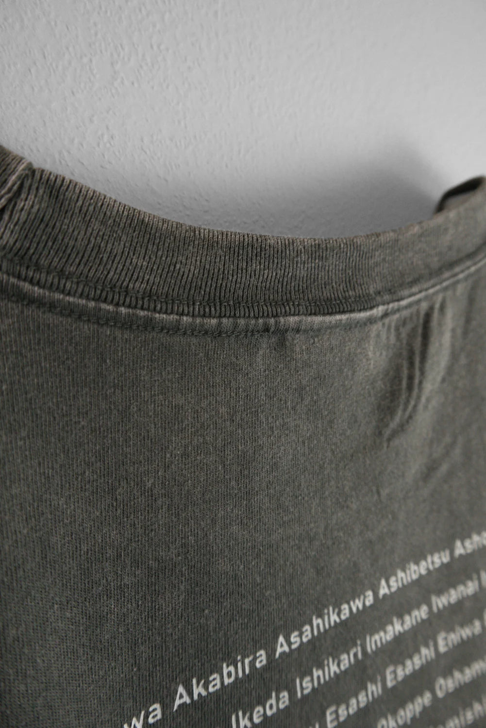9月限定 "179" HOKKAIDO LONG SLEEVE TEE - Gray Wash