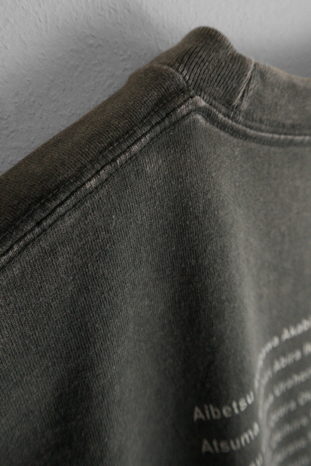 9月限定 "179" HOKKAIDO LONG SLEEVE TEE - Gray Wash