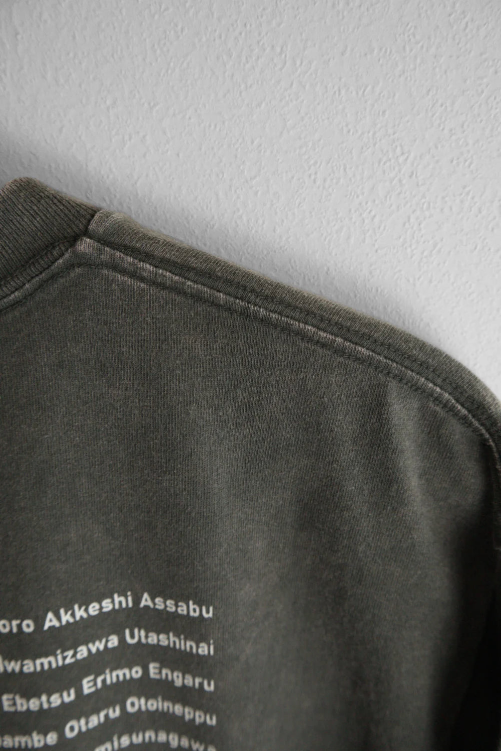 9月限定 "179" HOKKAIDO LONG SLEEVE TEE - Gray Wash